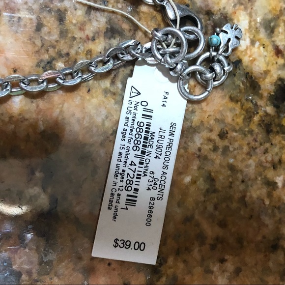 Lucky brand turquoise Stone necklace - Picture 2 of 2